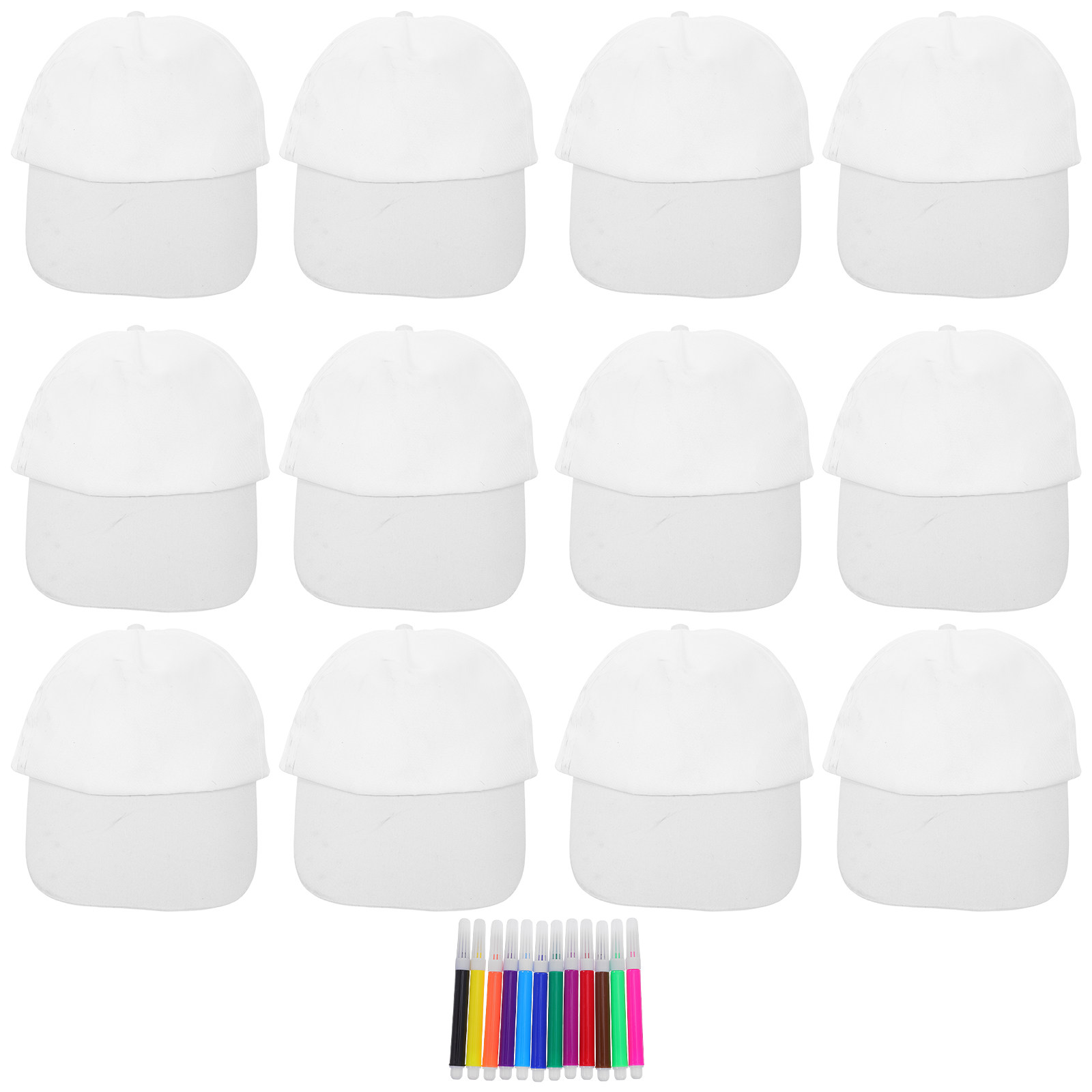 Art Craft Birthday Party - 1 Set Topi Baseball Putih Anak