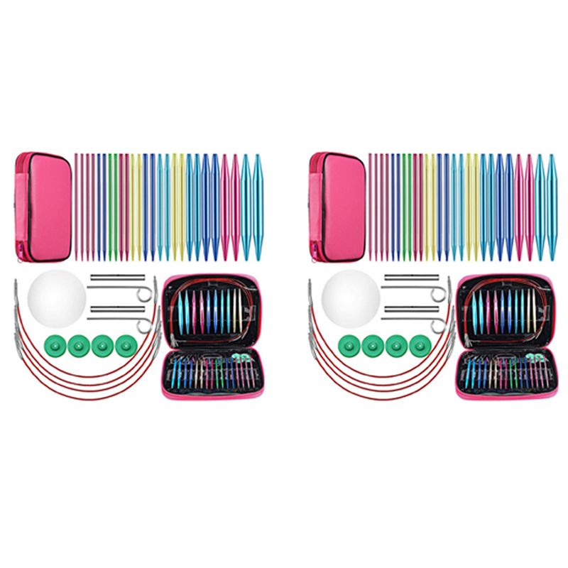 Knitting Needle Circular - A27F-52 Set Jarum Rajut Bundar Aluminium