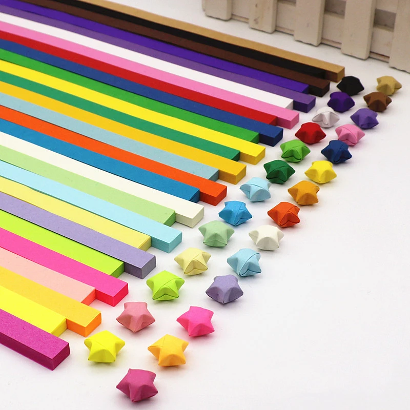 Art Craft Birthday Party - 540 Lembar Origami Beruntung Bintang Kertas