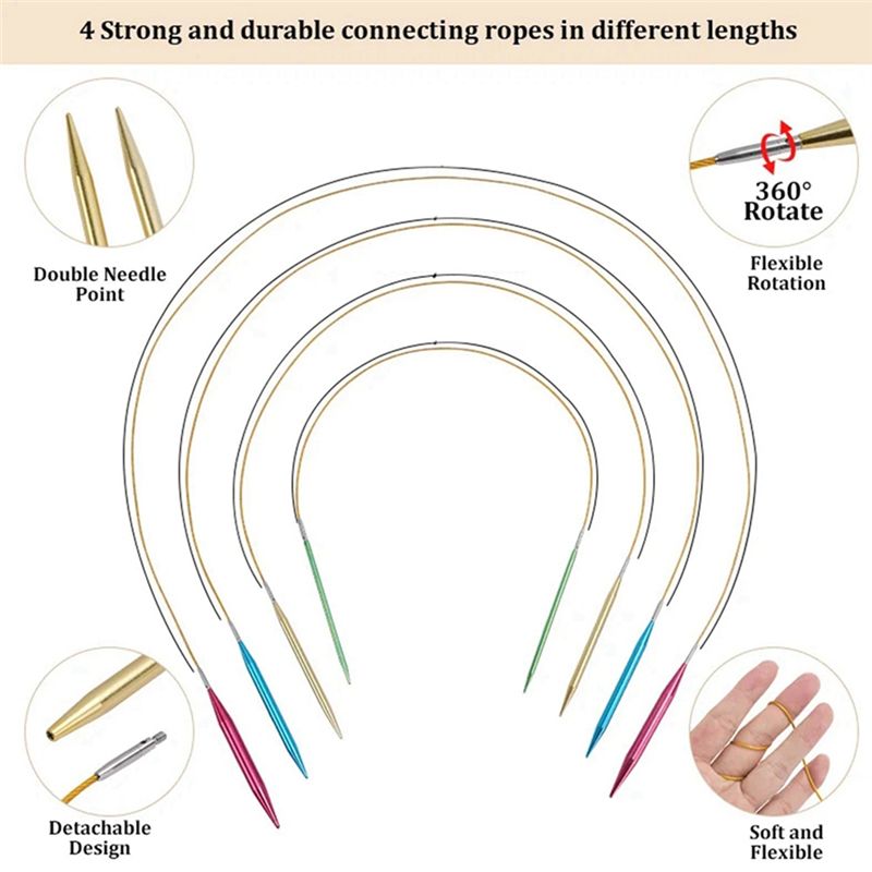 Knitting Needle Circular - Set Jarum Rajut dan Jarum Crochet
