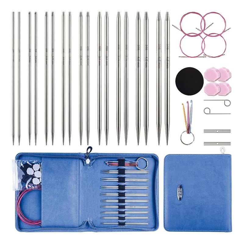 Knitting Needle Circular - Set Jarum Rajut Bundar yang Dapat