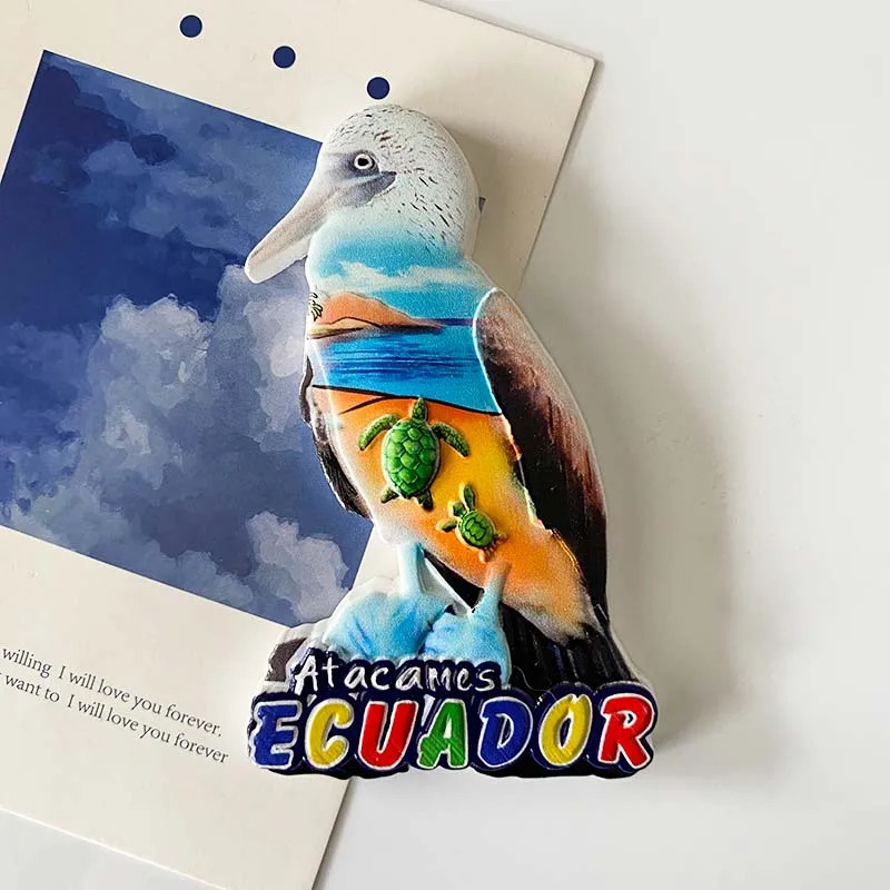 Art Craft Magnet - 1 Buah, Suvenir Perjalanan Ekuador Barang