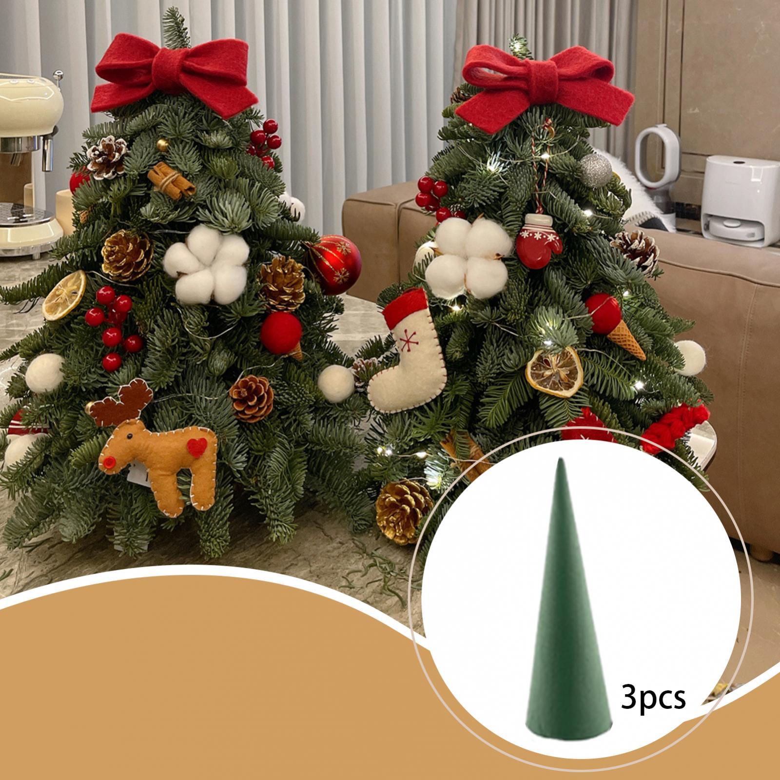 Art Craft For Christmas - Kerucut Pohon Natal Bermotif Bunga Serbaguna