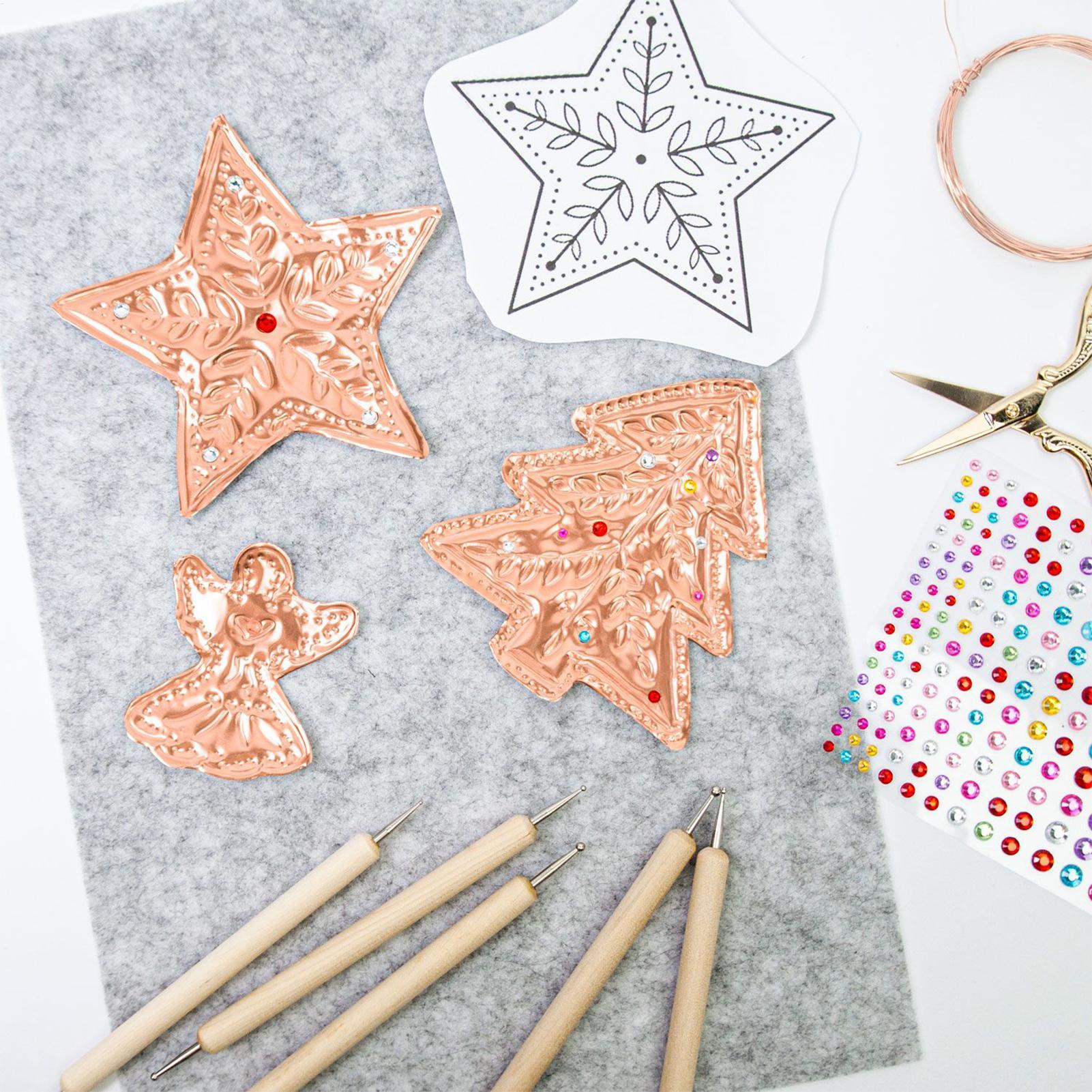 Kertas Foil Embossing 8 Lembar - Art Craft For Christmas ulasan dan harga