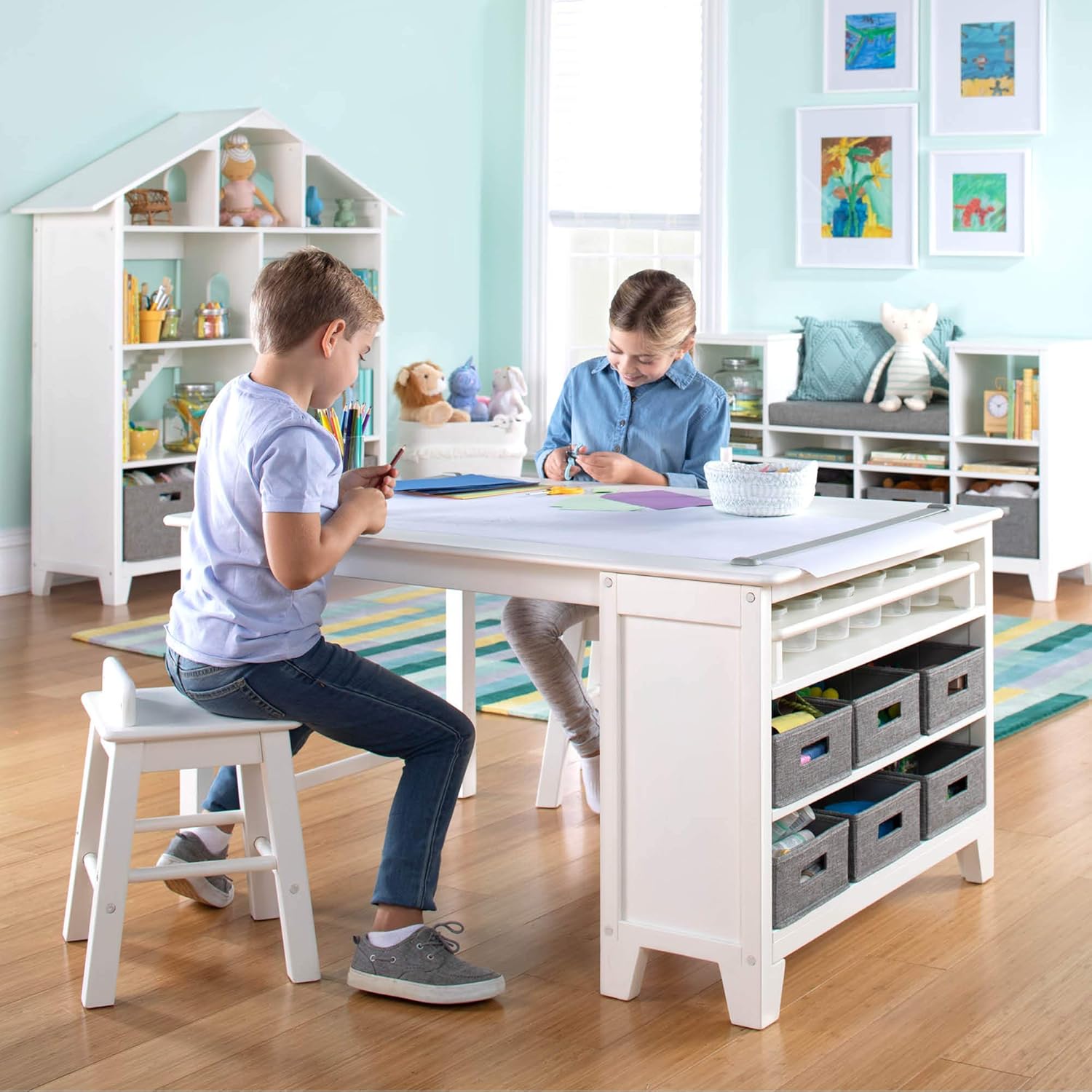 Set Meja dan Kursi Seni Anak - - School Of Art X Craft ulasan dan harga