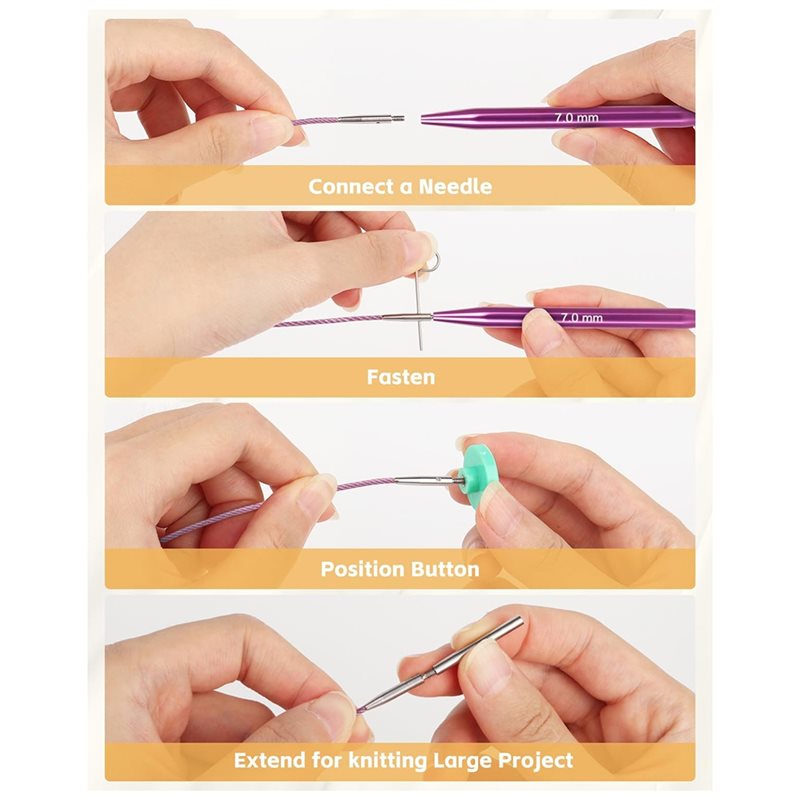 AT02-Casing Kulit Termasuk 13  - Knitting Needle Circular ulasan dan harga