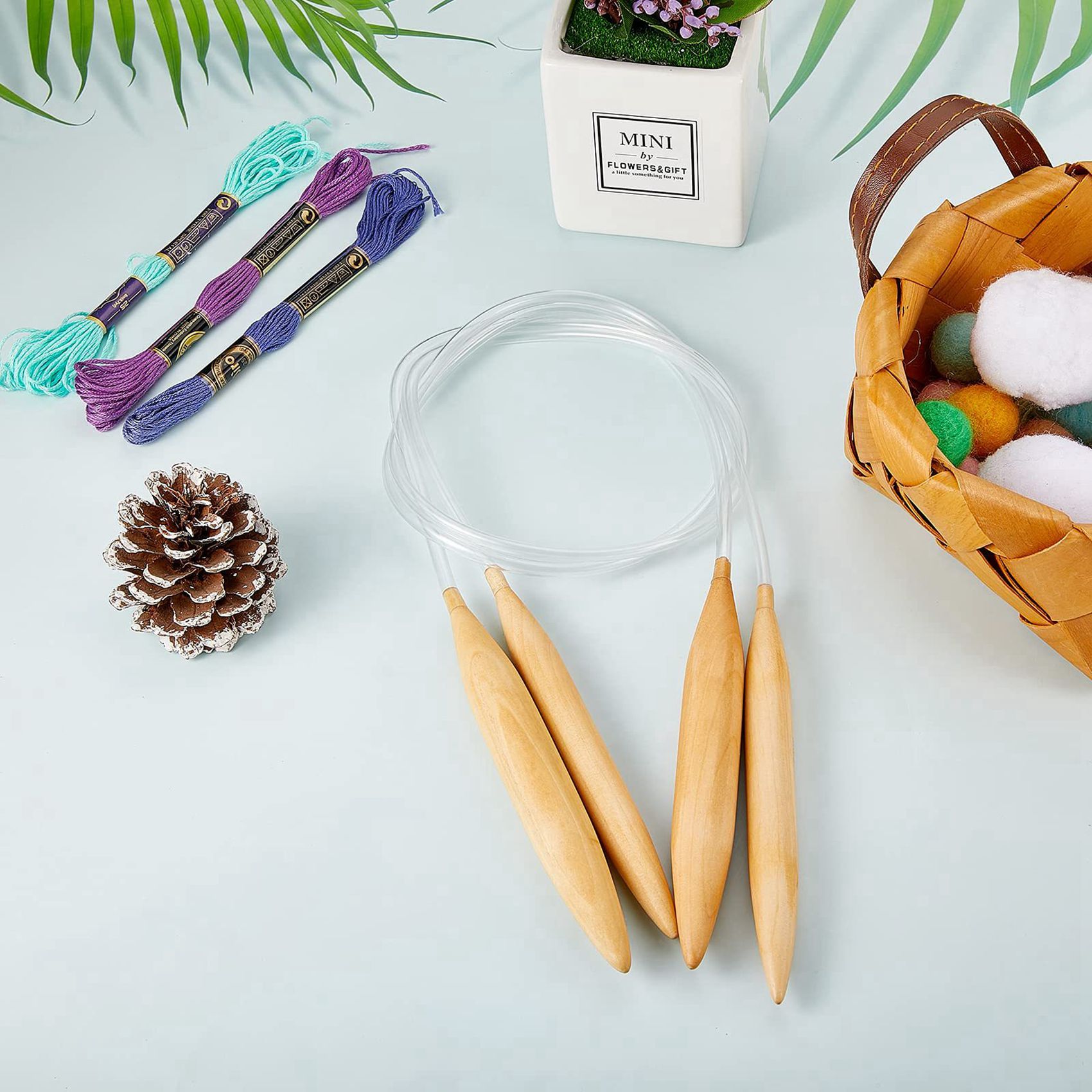 Set Jarum Rajut Bundar Bambu P - Knitting Needle Circular ulasan dan harga