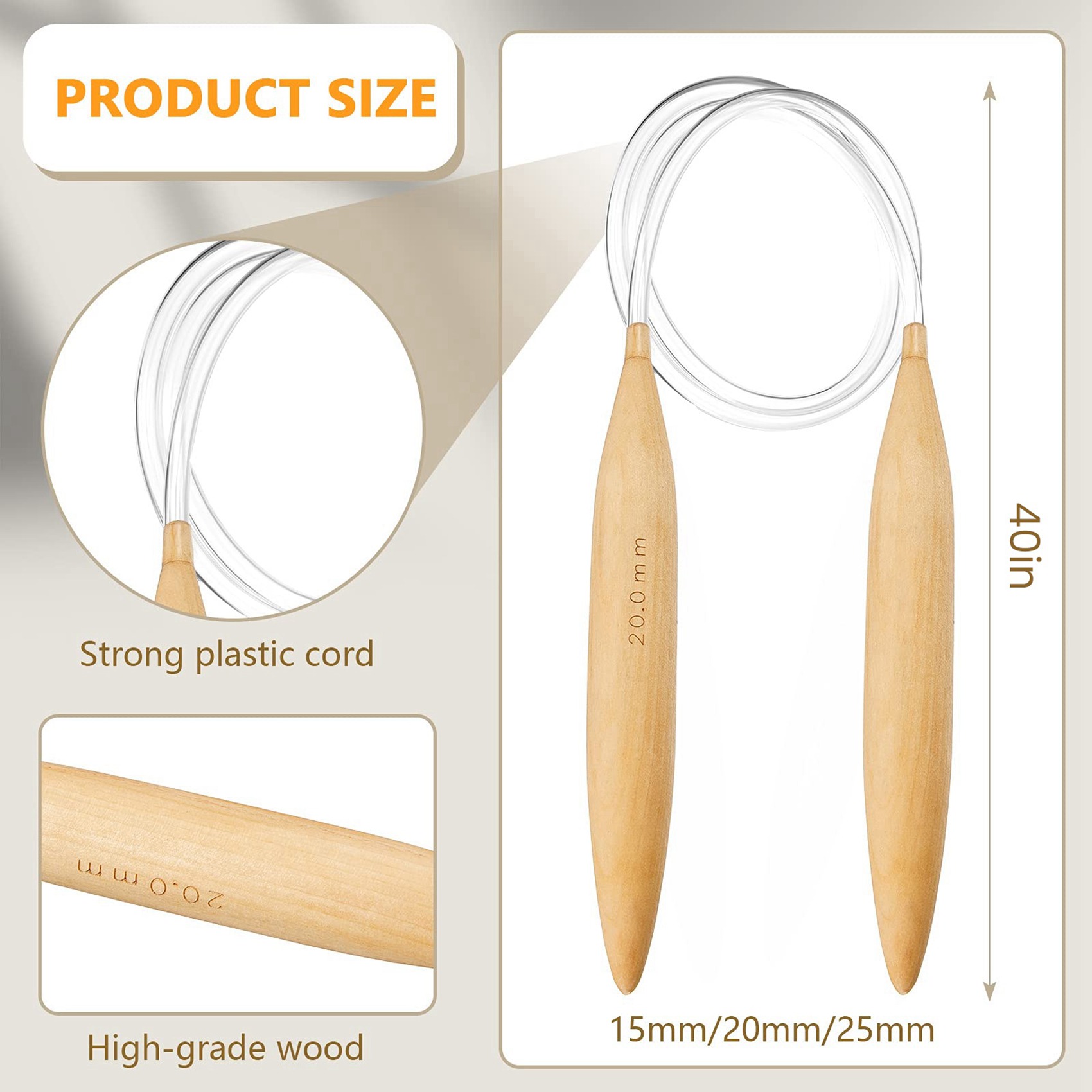Set Jarum Rajut Bundar Bambu P - Knitting Needle Circular ulasan dan harga