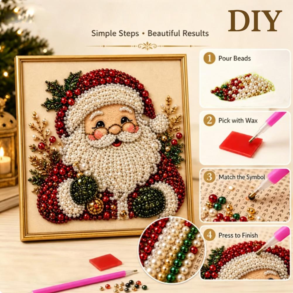 Kit Seni Mutiara Santa Claus N - Art Craft For Christmas ulasan dan harga