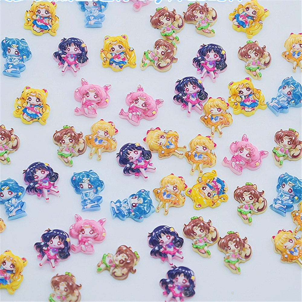 20Pcs Resin Mini Sailor Moon U - Art Craft Japan ulasan dan harga