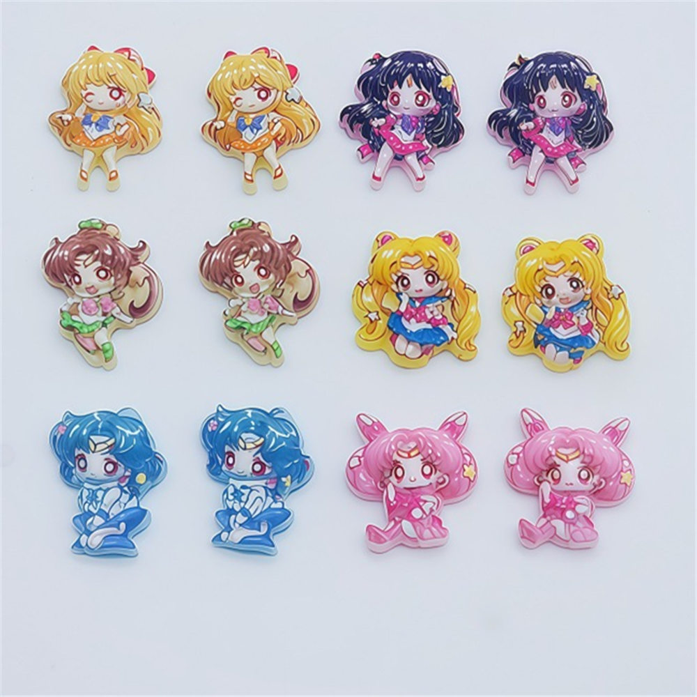 20Pcs Resin Mini Sailor Moon U - Art Craft Japan ulasan dan harga