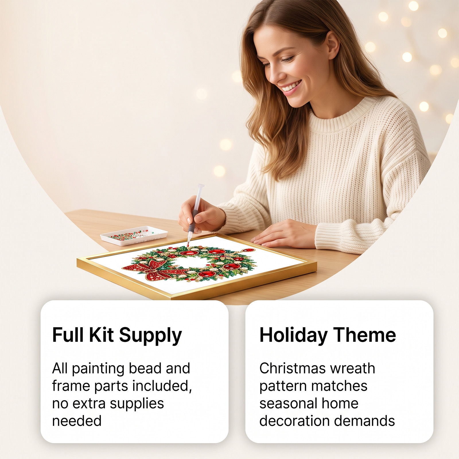 Kit Lukisan Berlian DIY Natal  - Art Craft For Christmas ulasan dan harga