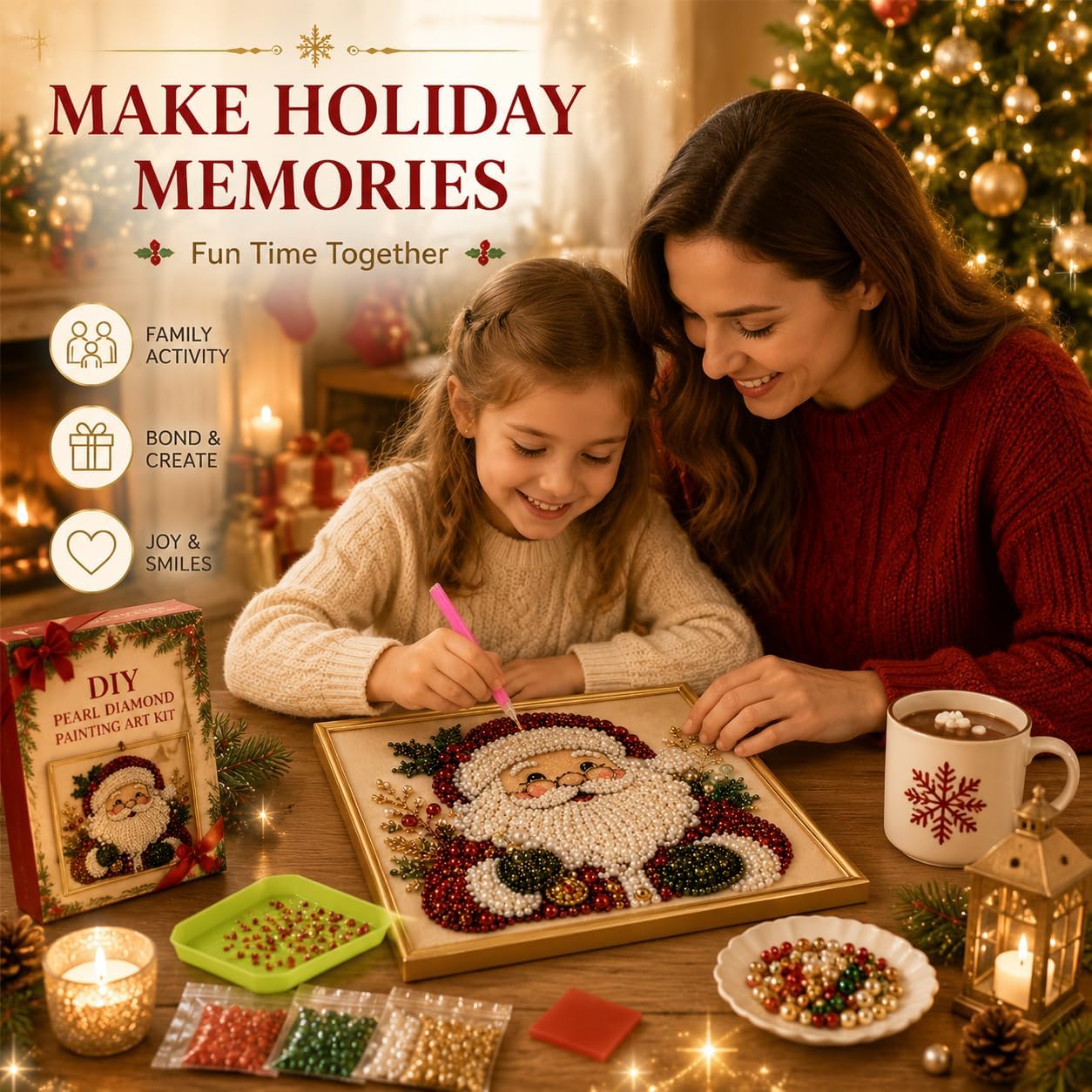 Kit Seni Lukisan Mutiara Berli - Art Craft For Christmas ulasan dan harga