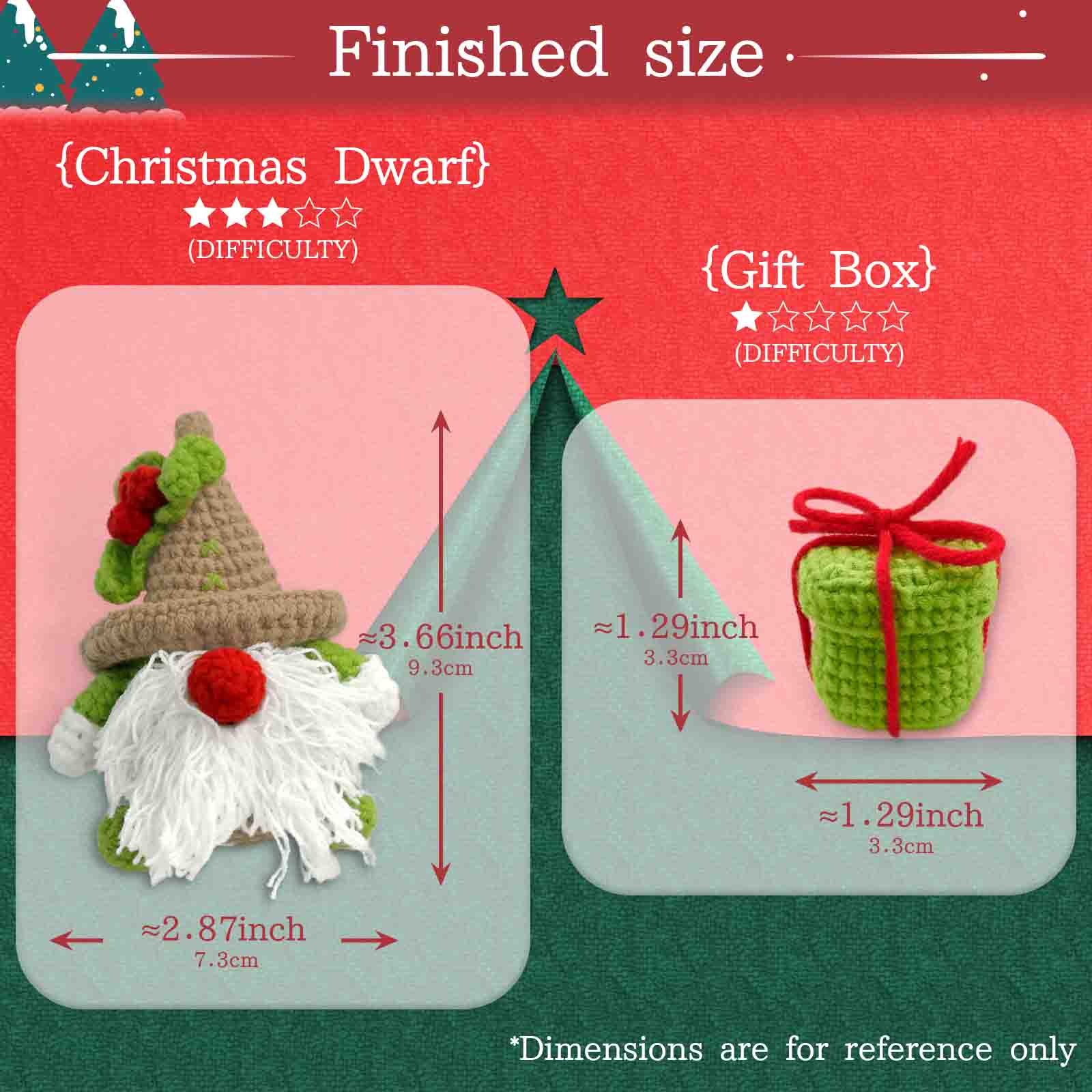 YAMAXIN 2PC Perlengkapan Rajut - Art Craft For Christmas ulasan dan harga