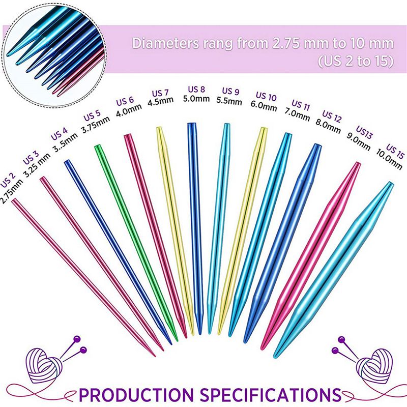 A27F-52 Set Jarum Rajut Bundar - Knitting Needle Circular ulasan dan harga