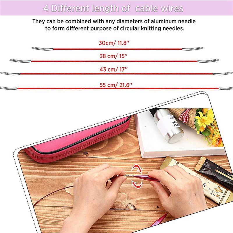 A27F-52 Set Jarum Rajut Bundar - Knitting Needle Circular ulasan dan harga