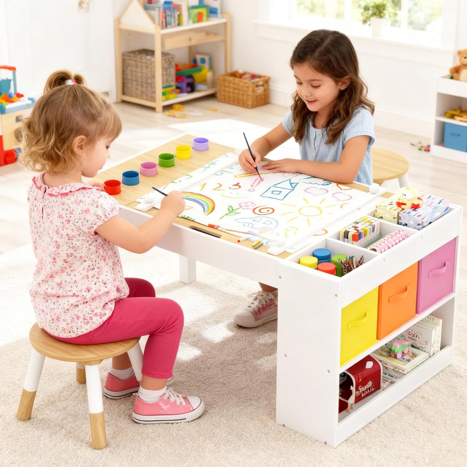 Meja Seni Anak dan Set 2 Kursi - School Of Art X Craft ulasan dan harga