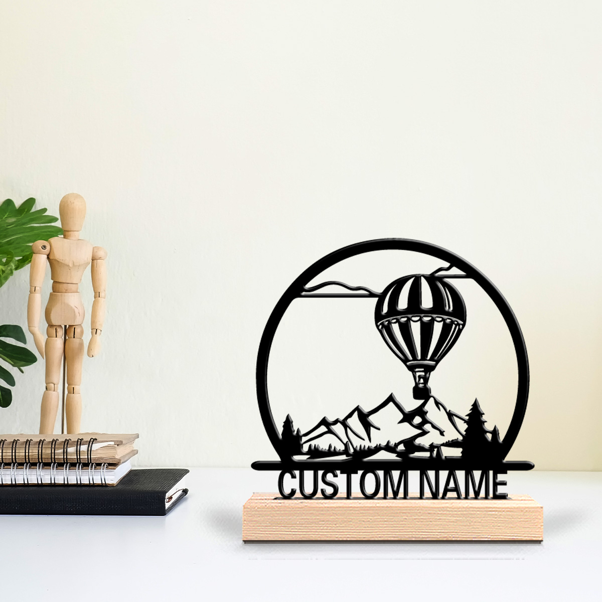 1pc Balon Udara Panas Patung T - Art Craft Material ulasan dan harga