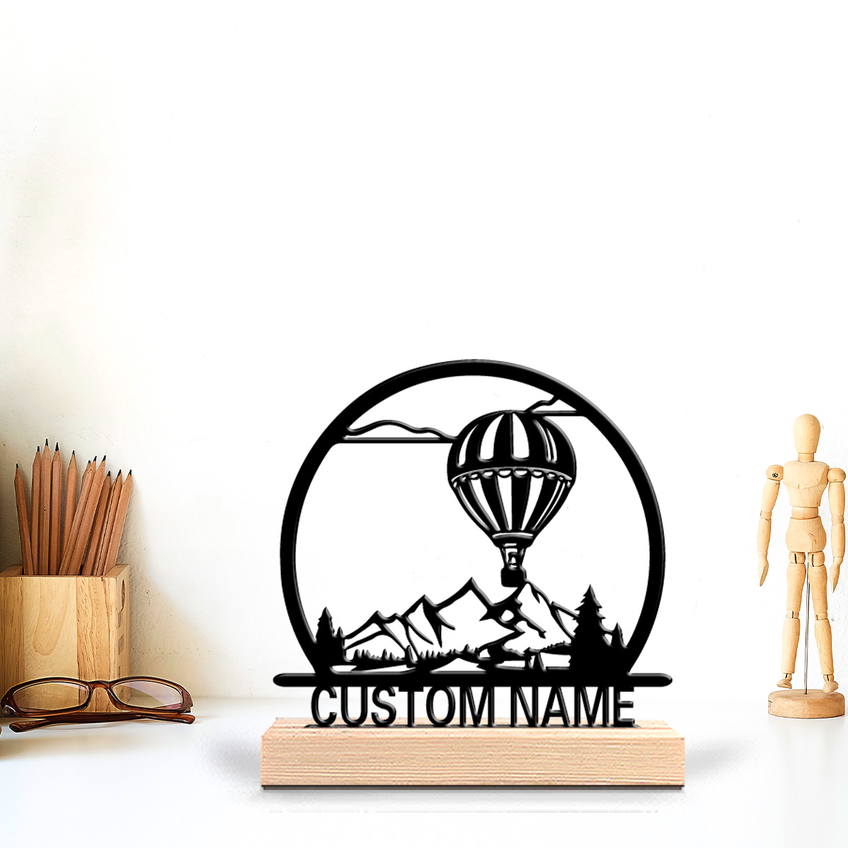 1pc Balon Udara Panas Patung T - Art Craft Material ulasan dan harga