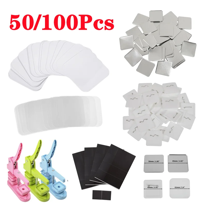 50/100PCS 50*50mm Magnet Kulka - Art Craft Magnet ulasan dan harga