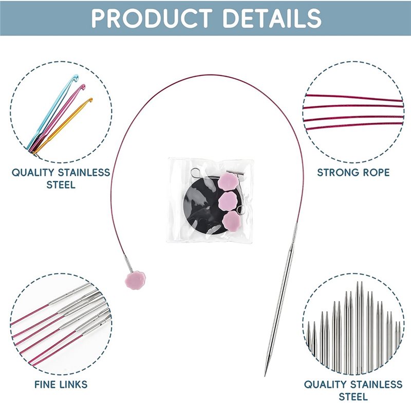Set Jarum Rajut Bundar yang Da - Knitting Needle Circular ulasan dan harga