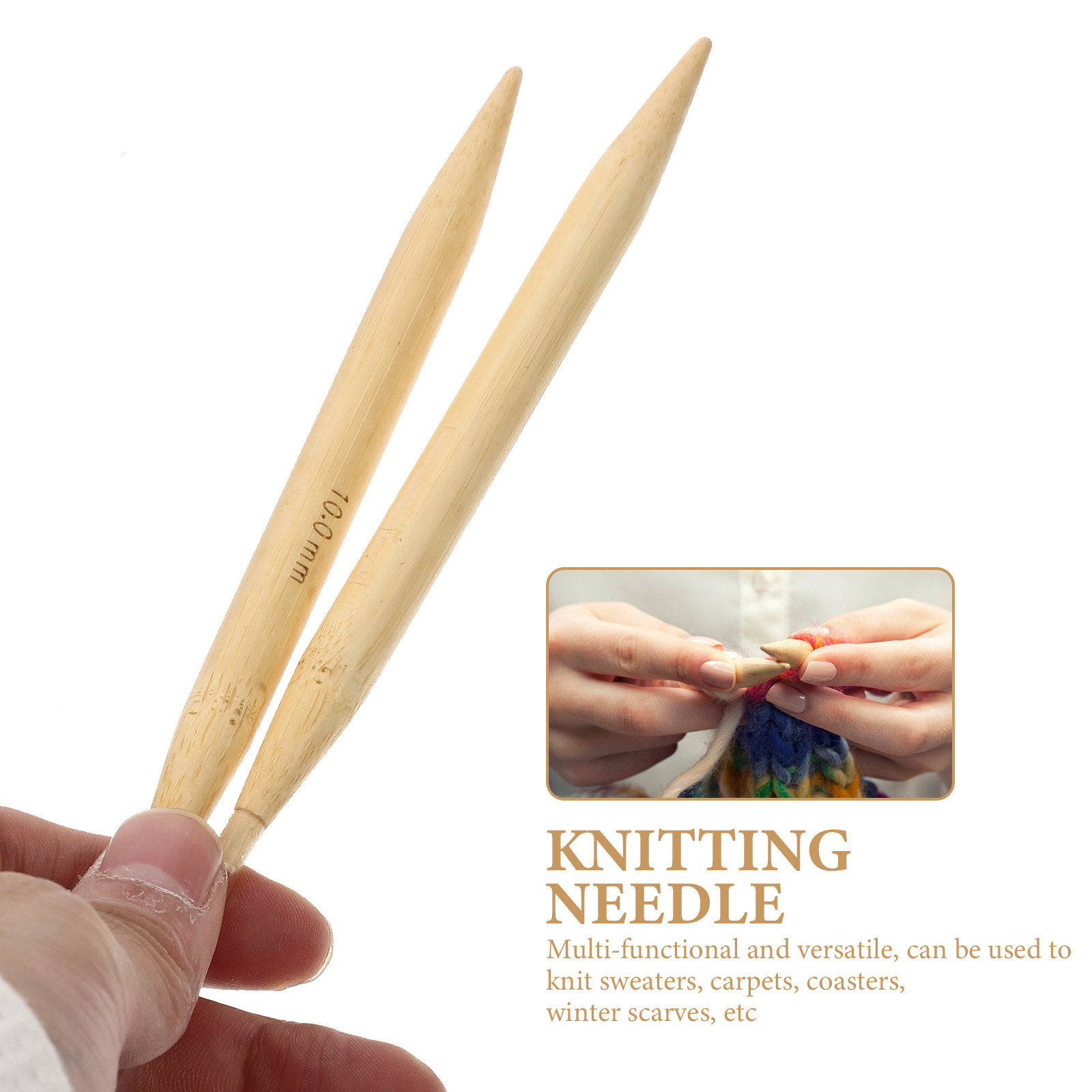Jarum Rajut Kayu Halus Berbent - Knitting Needle Circular ulasan dan harga