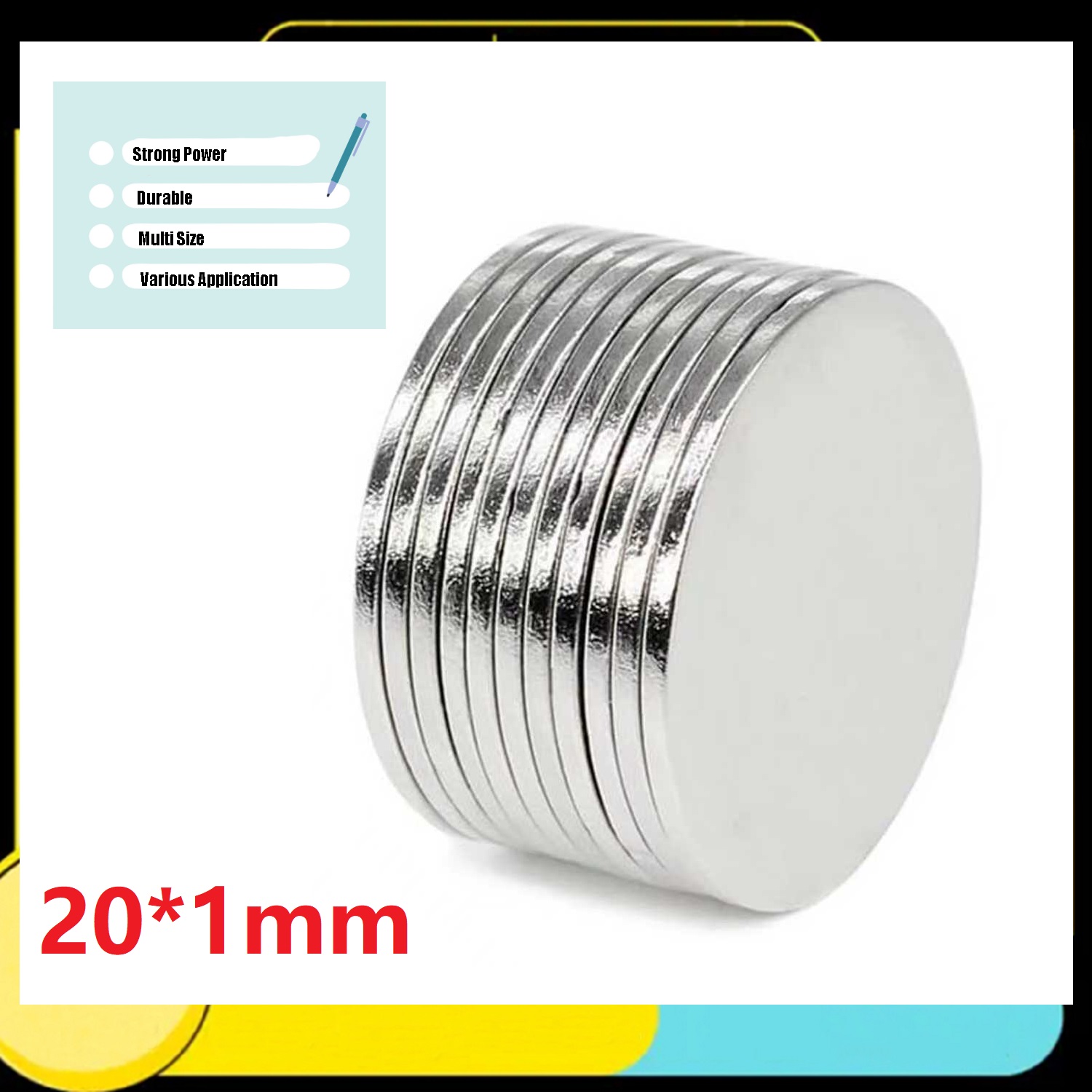 Magnet Kulkas 20x1mm, Magnet P - Art Craft Magnet ulasan dan harga