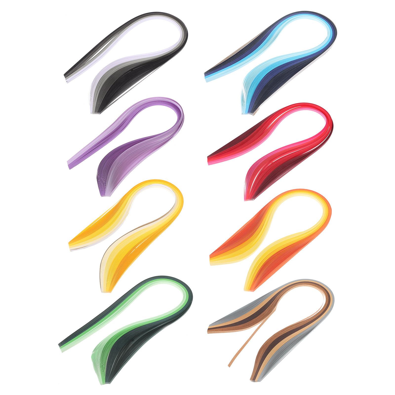 8 Gulungan Kertas Quilling War - Quilling Paper Strips ulasan dan harga