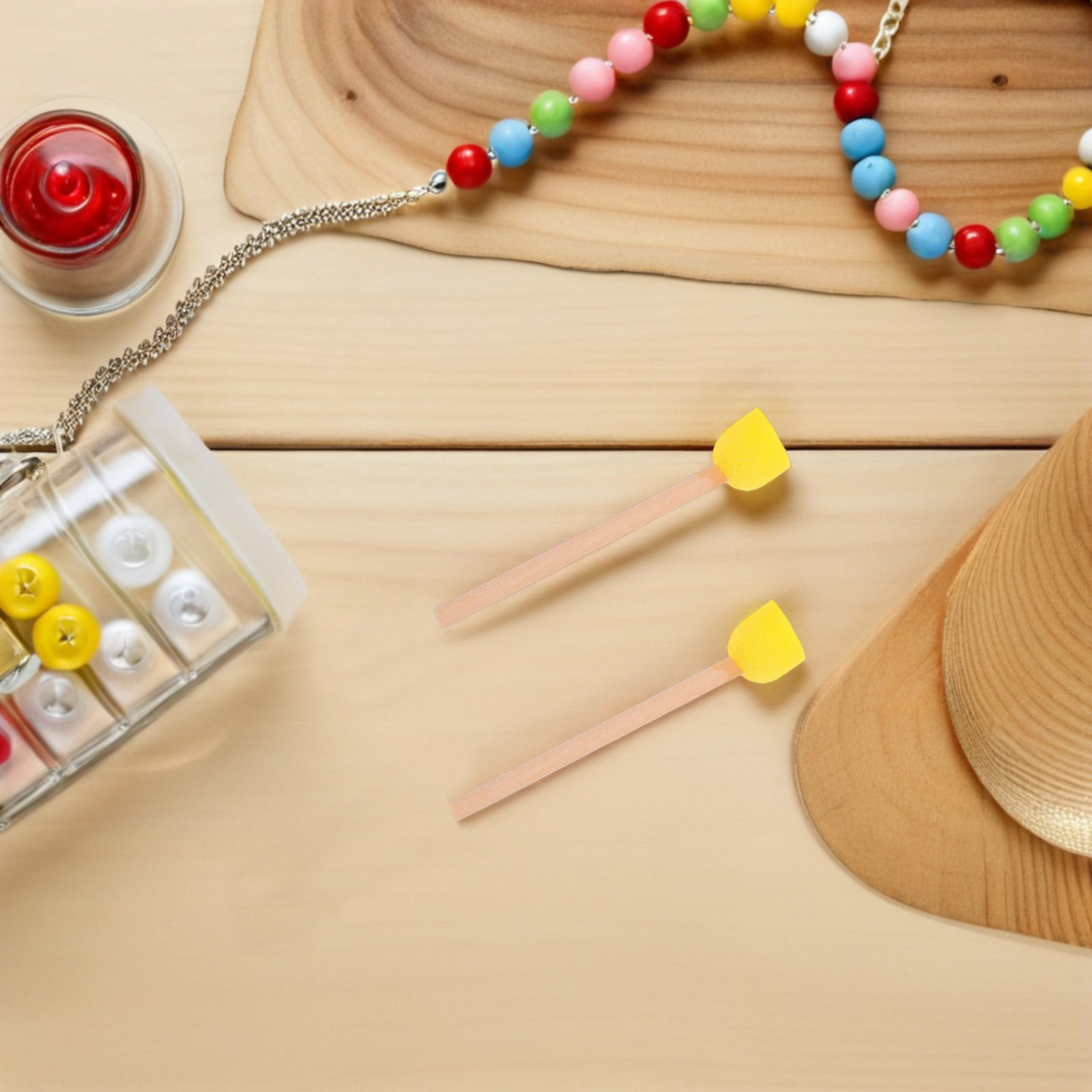 80 Buah Alat Kuas Spons Bulat  - Art Craft For Preschool ulasan dan harga