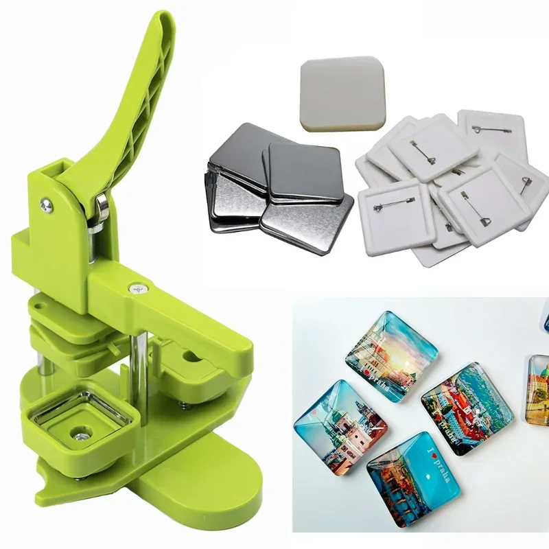 Tombol pembuat lencana persegi - Art Craft Magnet ulasan dan harga