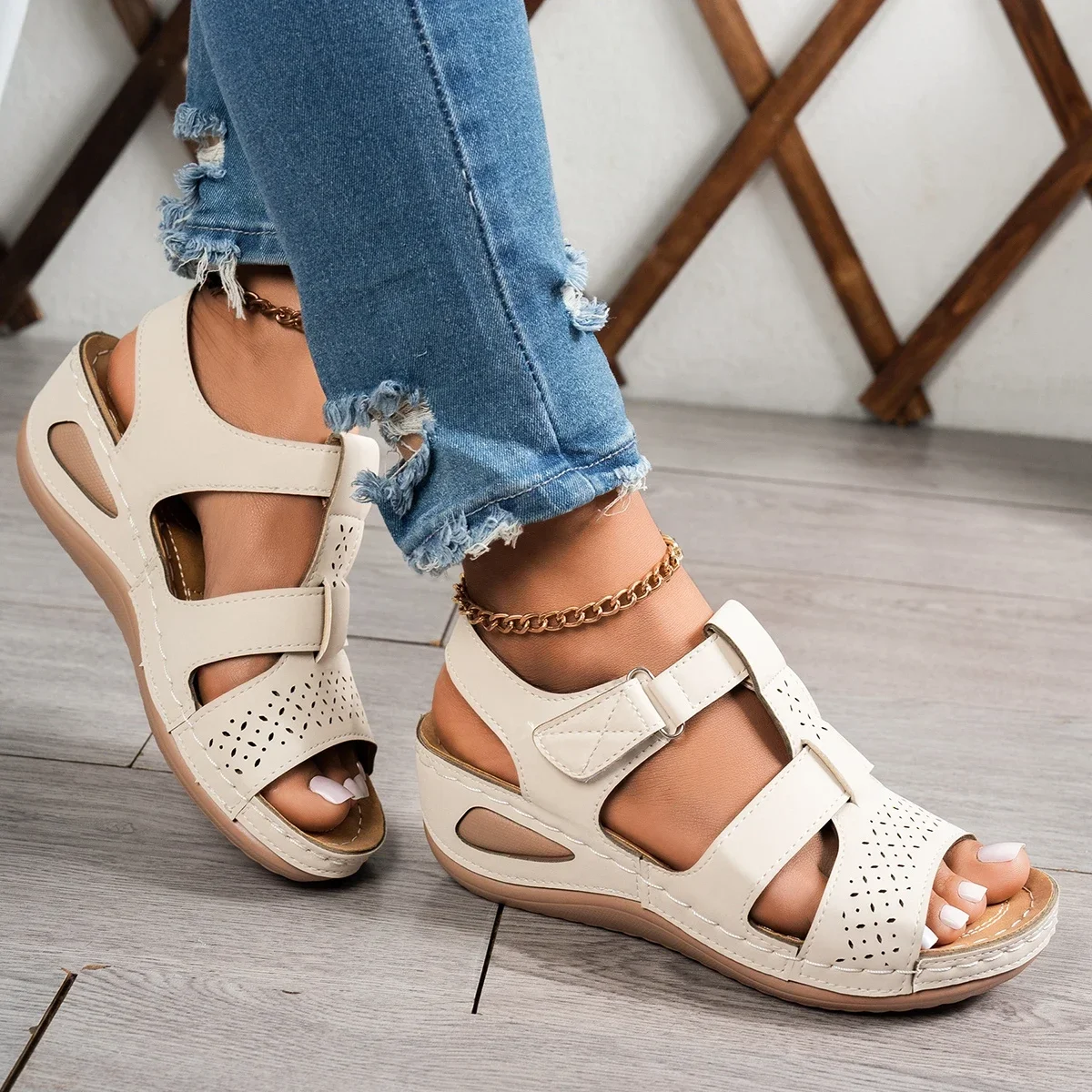 Sandal wanita ukuran besar sol - Artwork Craft ulasan dan harga