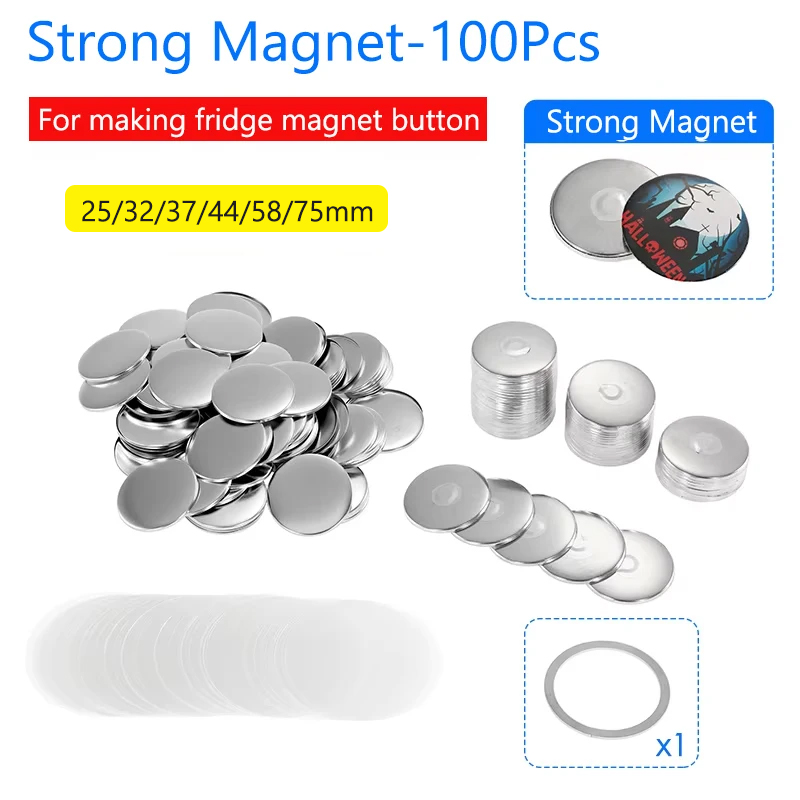 50/100Pcs Magnet Kulkas Badge  - Art Craft Magnet ulasan dan harga