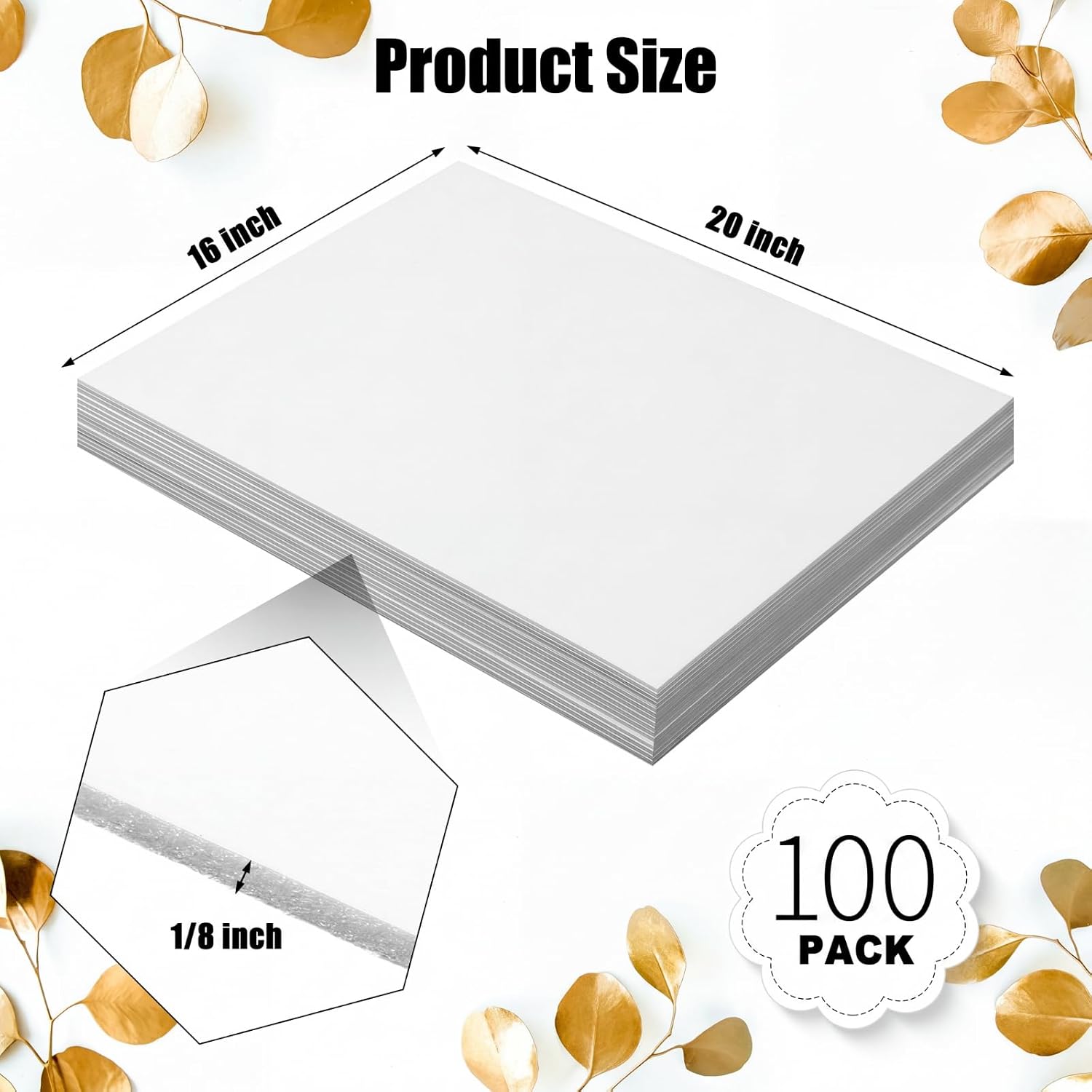 100 Lembar Papan Busa 16 x 20  - School Of Art X Craft ulasan dan harga