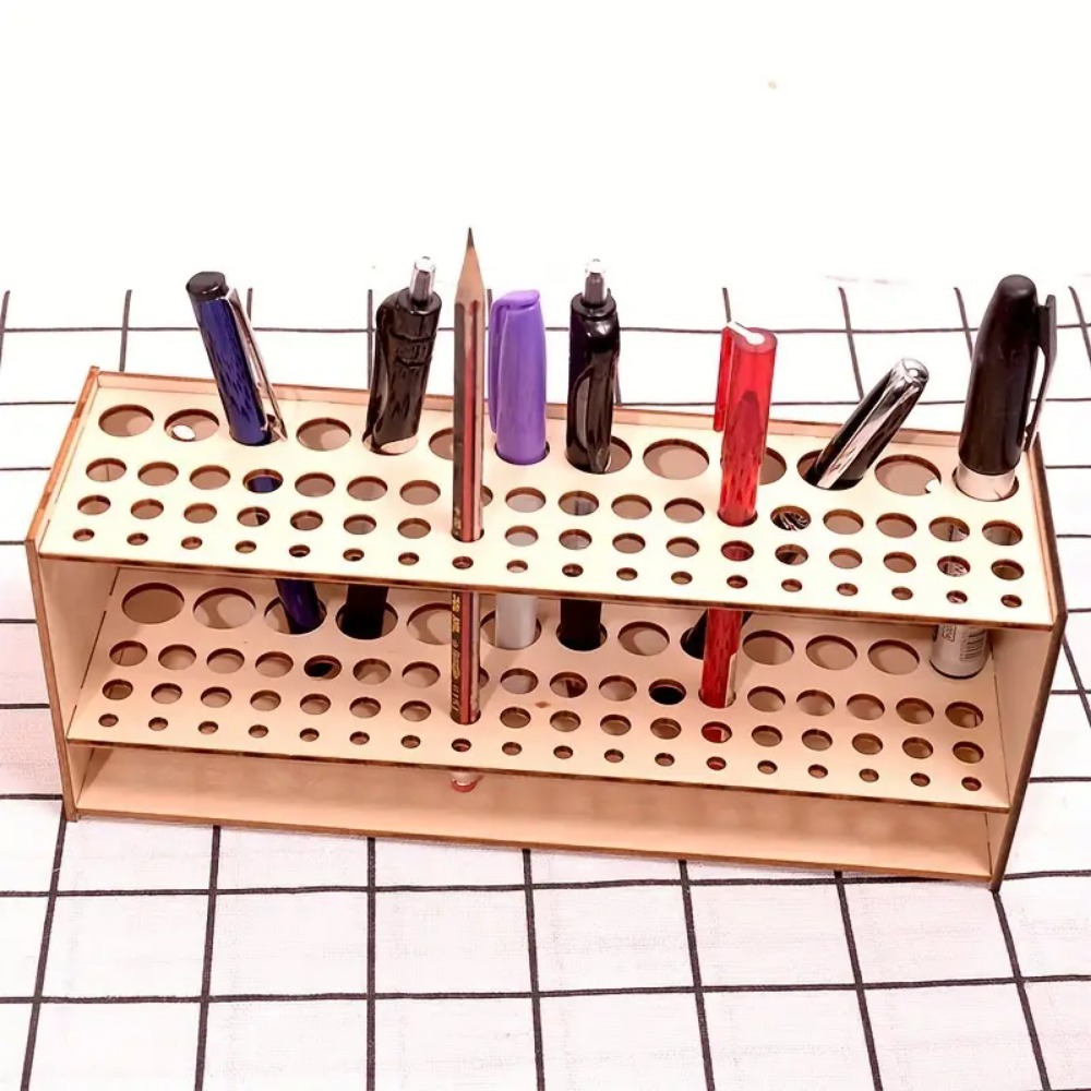Tempat Kuas Kayu 67 Slot Premi - Art Craft Japan ulasan dan harga