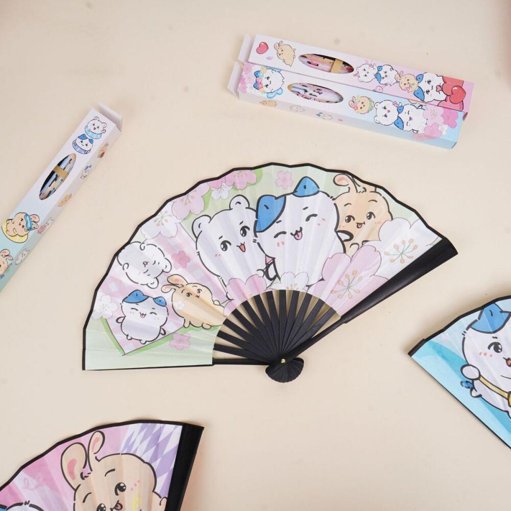 Kipas Lipat Kawaii Chiikawa Mu - Art Craft Japan ulasan dan harga