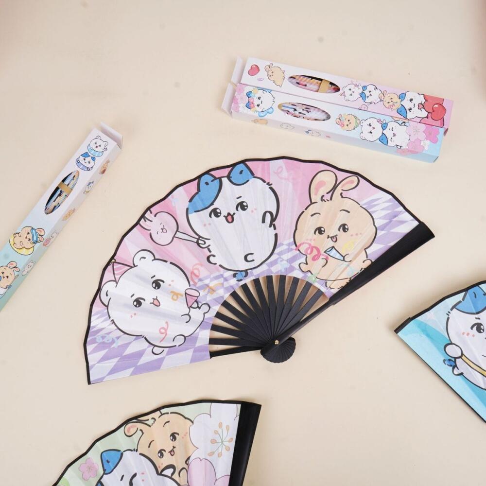 Kipas Lipat Kawaii Chiikawa Mu - Art Craft Japan ulasan dan harga