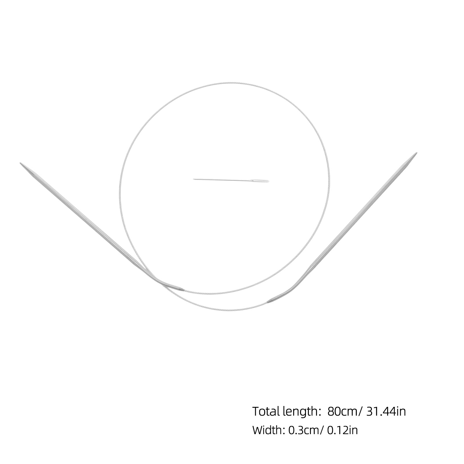 1 Set Jarum Rajut Bundar Stain - Knitting Needle Circular ulasan dan harga