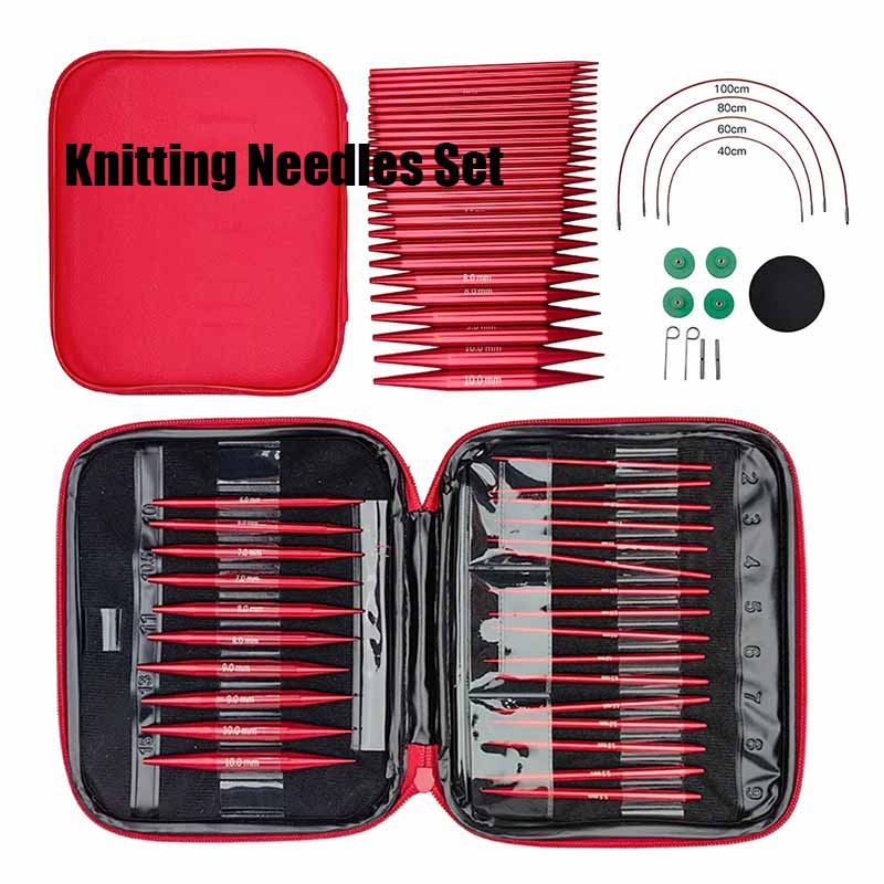 25 Buah Set Jarum Rajut Jarum  - Knitting Needle Circular ulasan dan harga