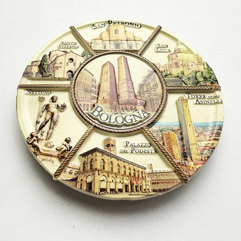 1 buah, Bologna, Italia, suven - Art Craft Magnet ulasan dan harga