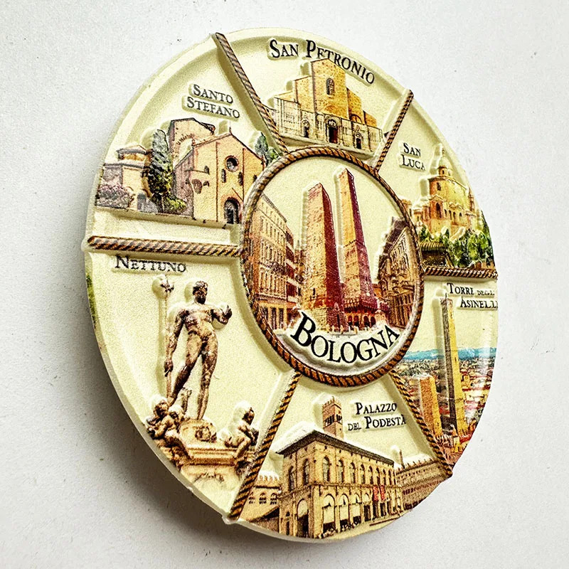 1 buah, Bologna, Italia, suven - Art Craft Magnet ulasan dan harga