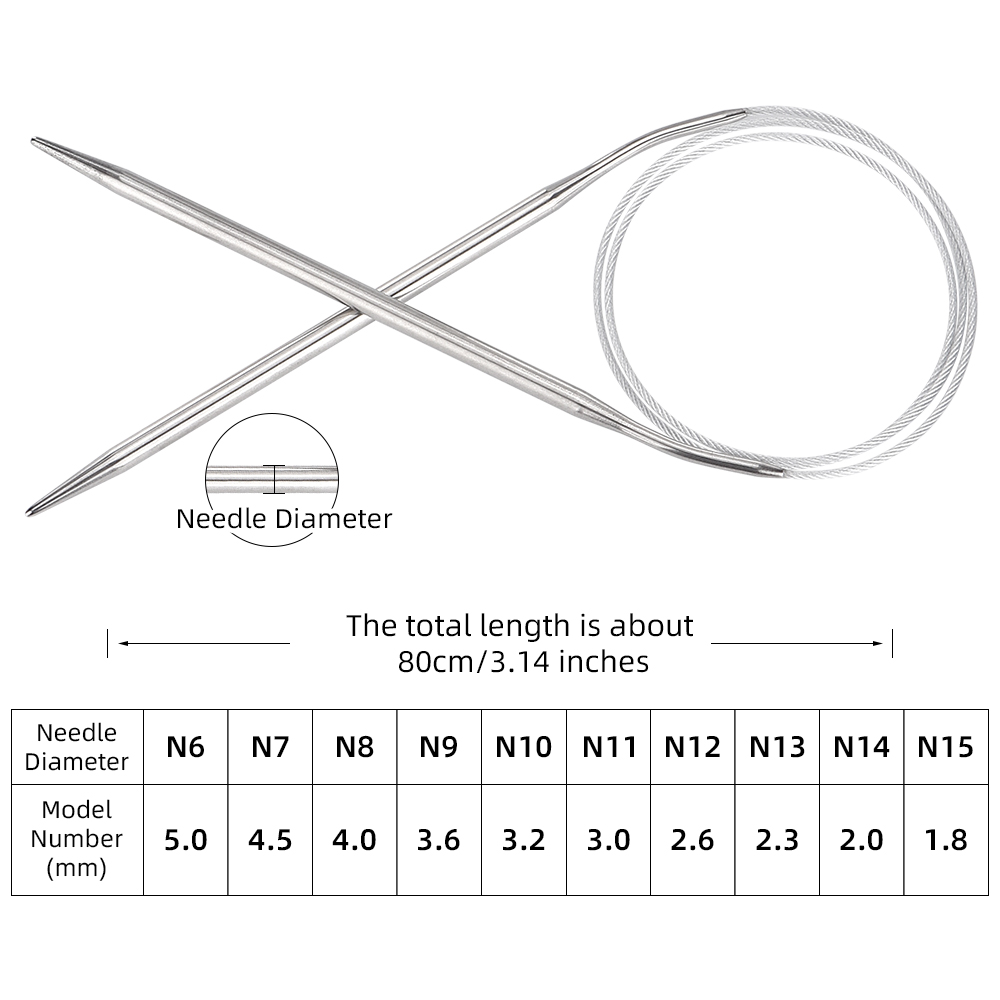 Jarum rajut bundar ergonomis t - Knitting Needle Circular ulasan dan harga