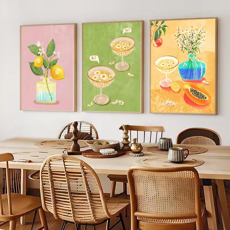 Poster Minuman Makanan Just Ea - Art Craft Kitchen ulasan dan harga
