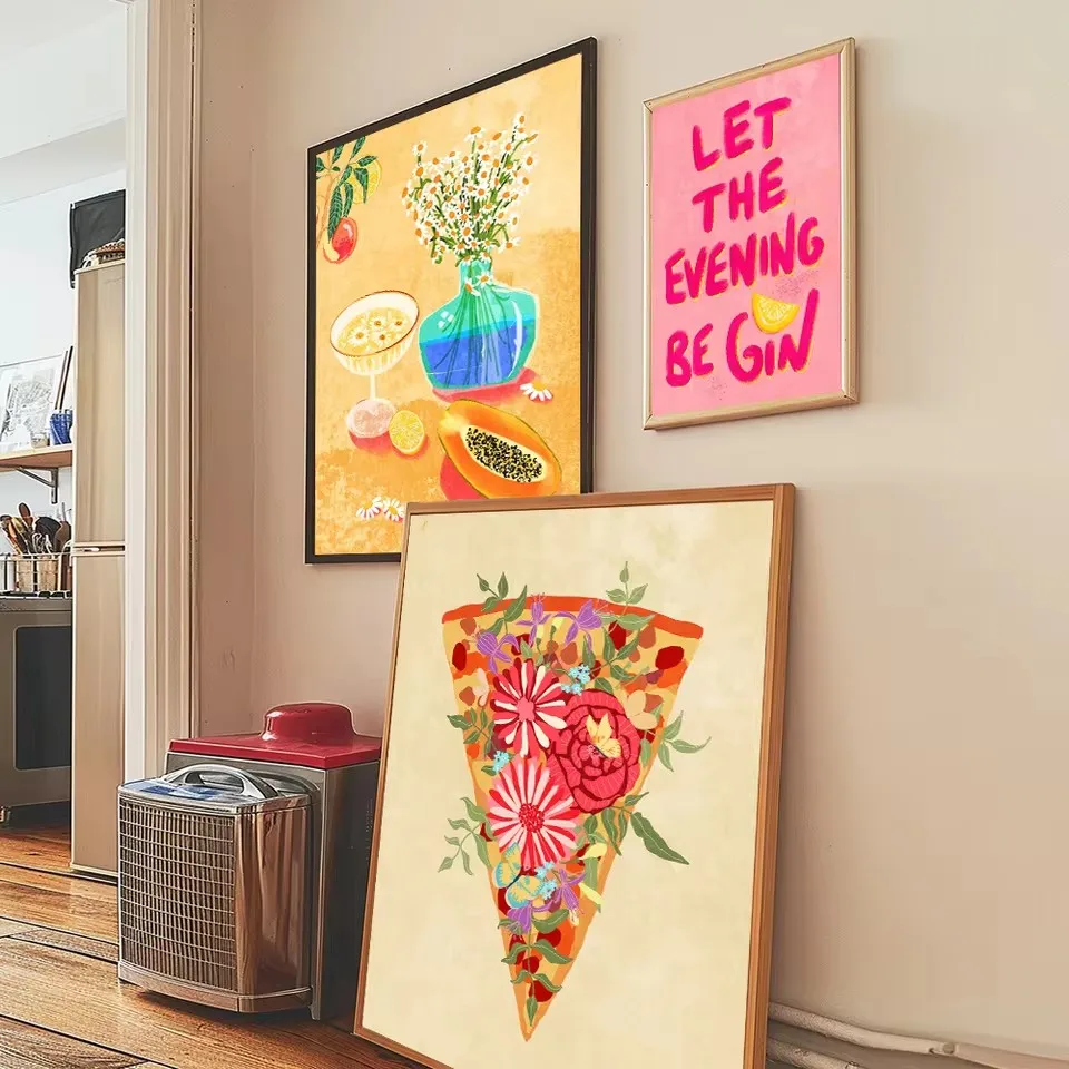Poster Minuman Makanan Just Ea - Art Craft Kitchen ulasan dan harga