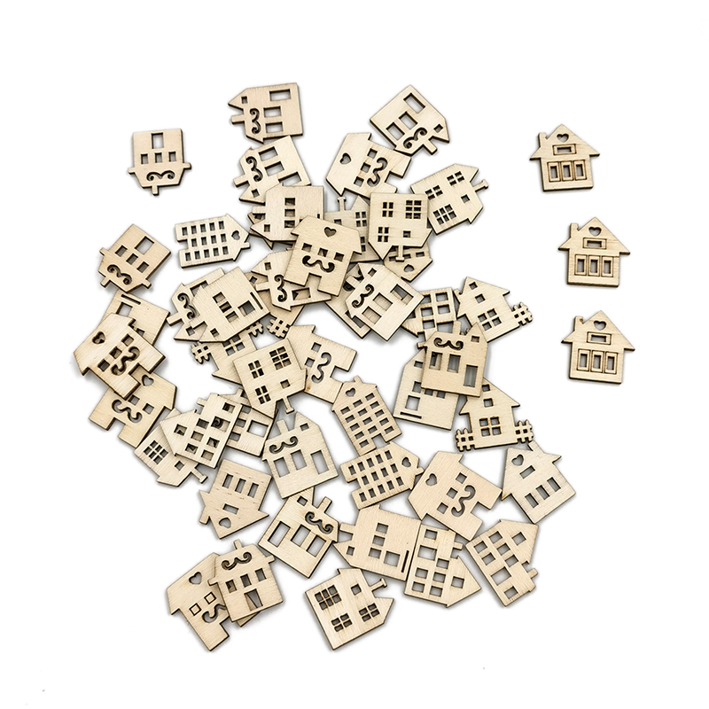 50 pcs Irisan Kayu Tanpa Cat u - Art Craft For Preschool ulasan dan harga