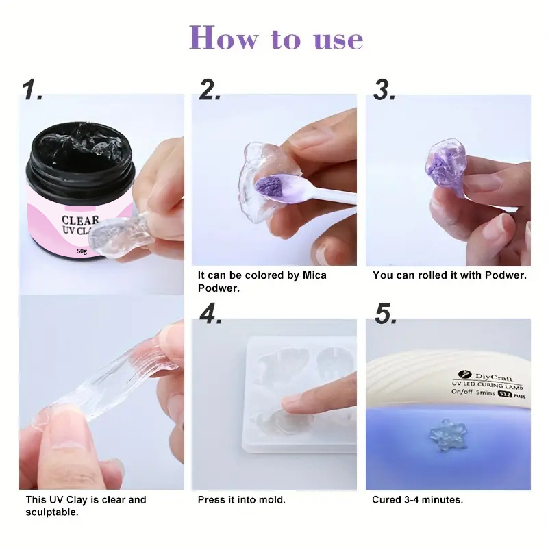 Resin Polimer UV Clay Transpar - Art Craft Clay ulasan dan harga